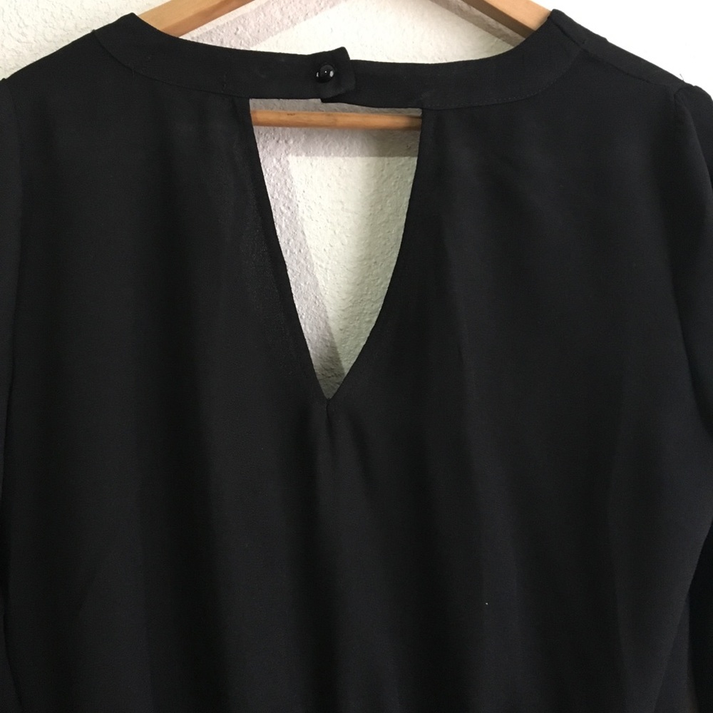 Be Bop Long Sleeve Romper size L Black - Picture 3 of 5